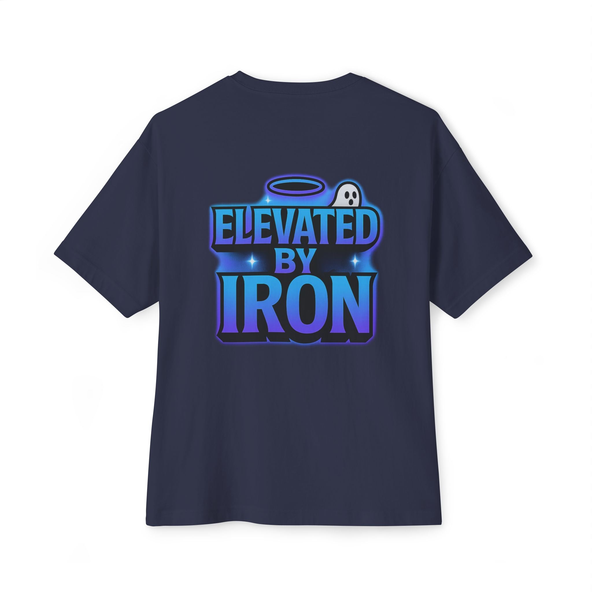 "Blessed by the Pump" / "Elevated By Iron" Oversized Gym T-Shirt By Swoly Ghost