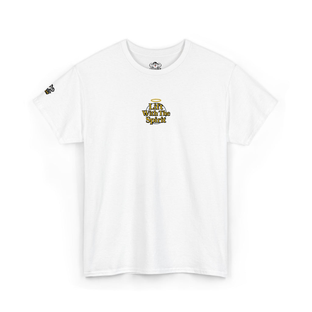 "Lift With The Spirit" Embroidered T By Swoly Ghost