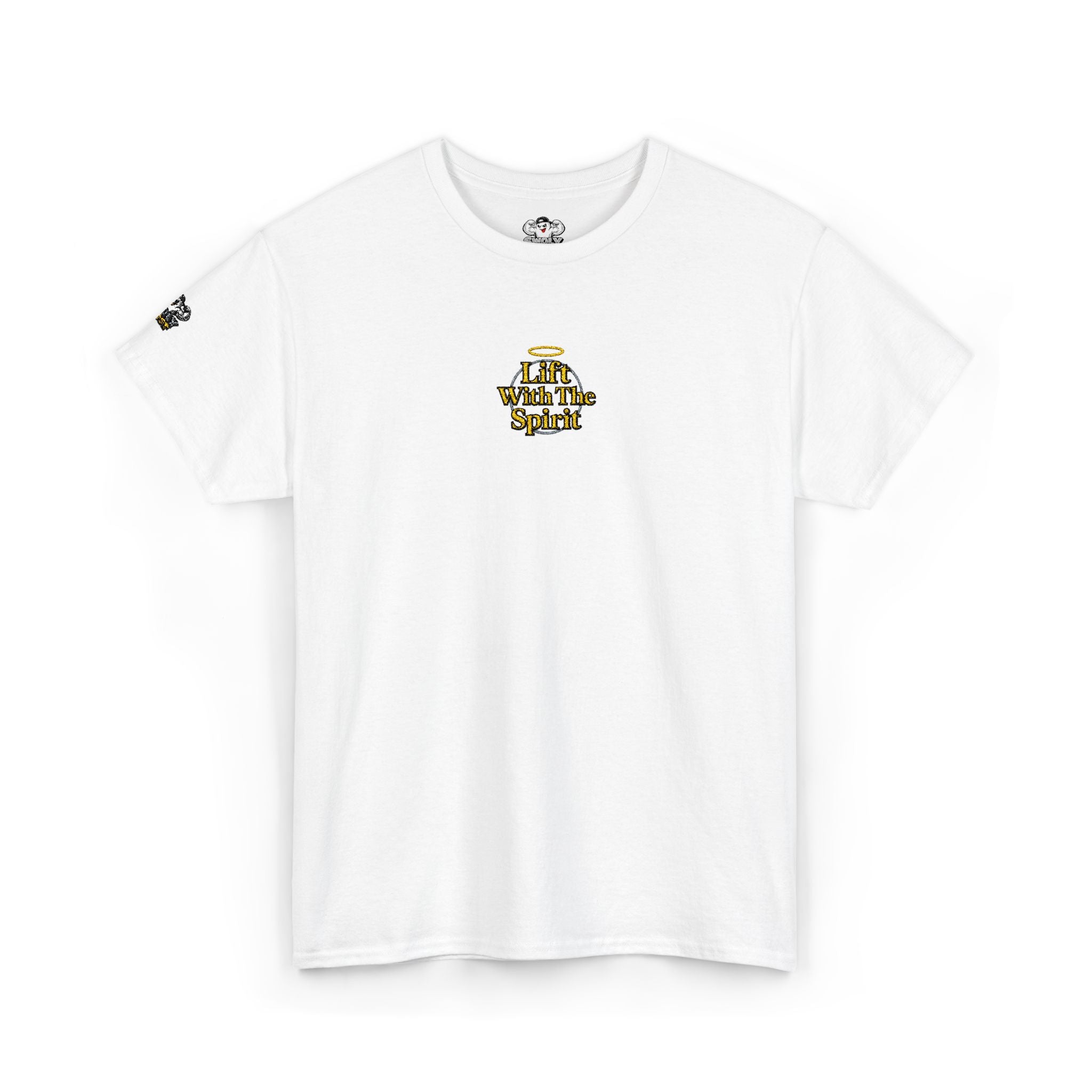 "Lift With The Spirit" Embroidered T By Swoly Ghost
