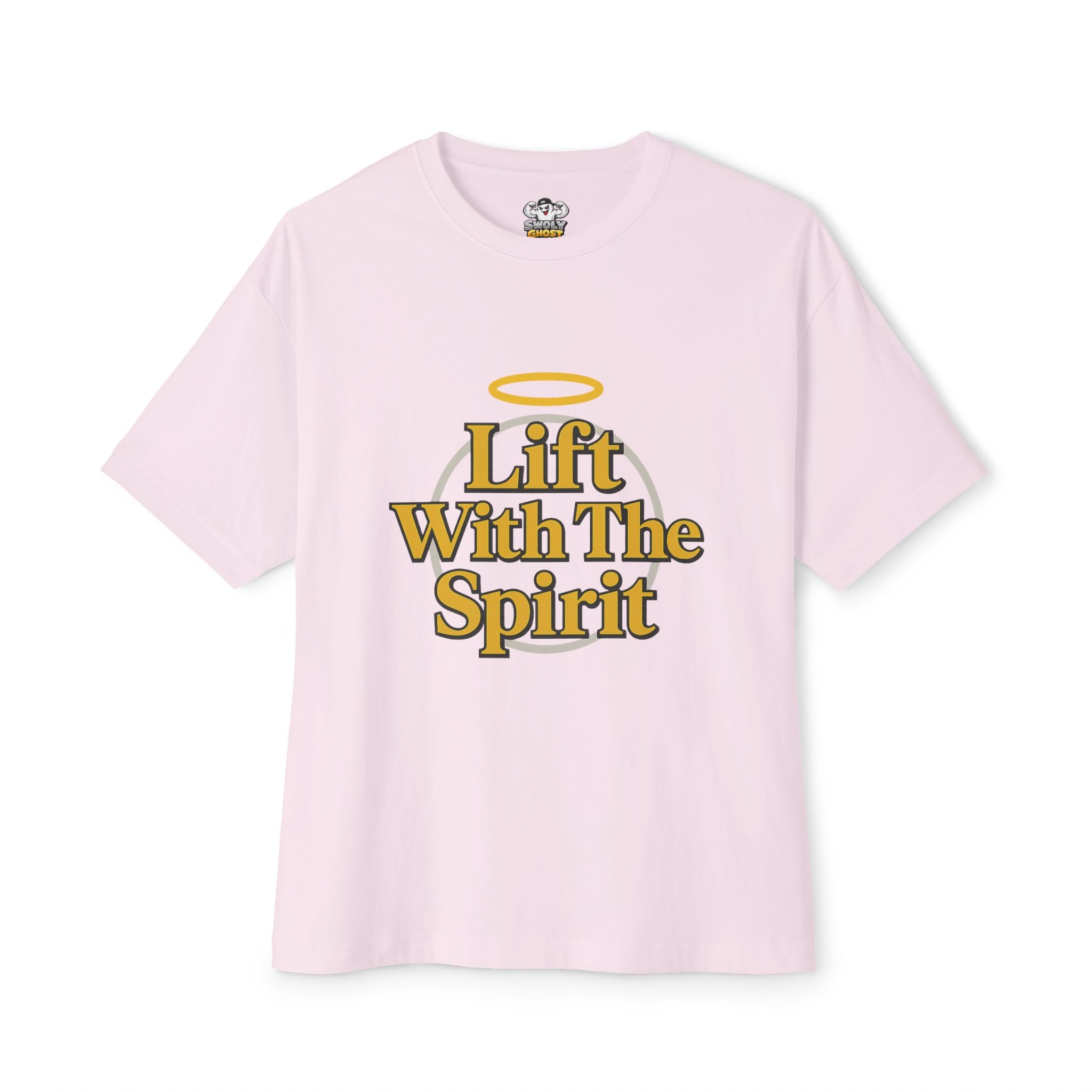 Swoly Ghost Tee #4 — "Lift With The Spirit" Oversized Gym T-Shirt By Swoly Ghost
