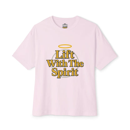 Swoly Ghost Tee #4 — "Lift With The Spirit" Oversized Gym T-Shirt By Swoly Ghost