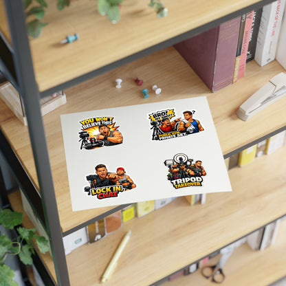 Influencer Energy Sticker Sheet #3 By Swoly Ghost— 'Tripod Takeover' Camera Crew Decals