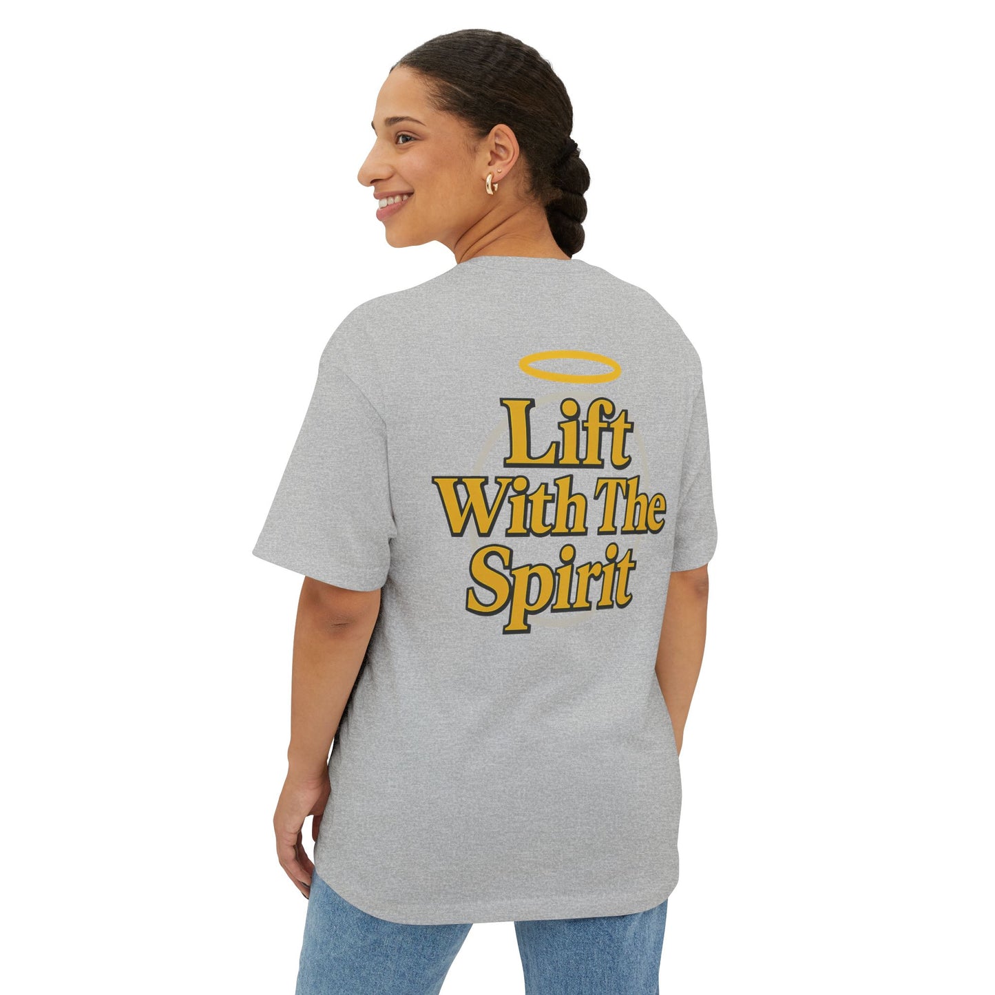 Swoly Ghost Tee #3 Oversized Gym T-Shirt By Swoly Ghost