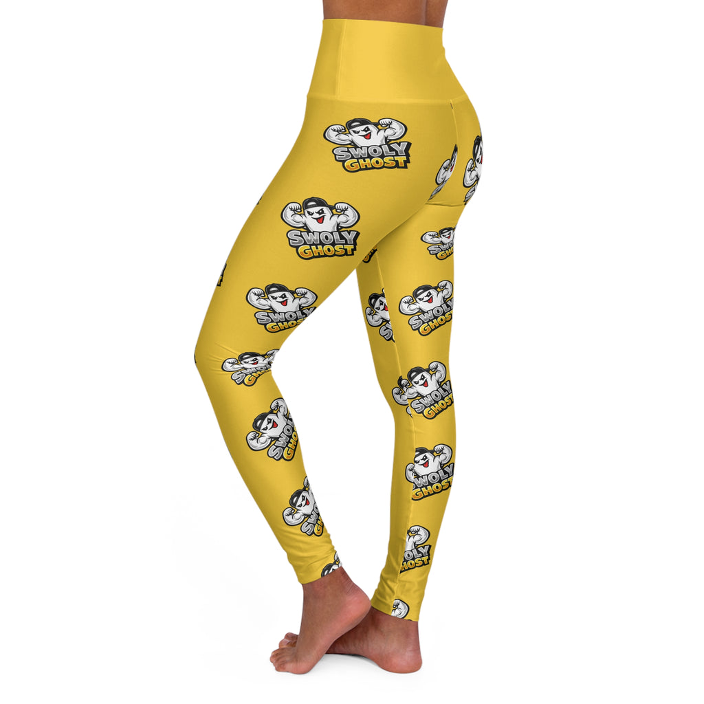 Swoly Ghost Graphic High-Waist Yoga Leggings By Swoly Ghost