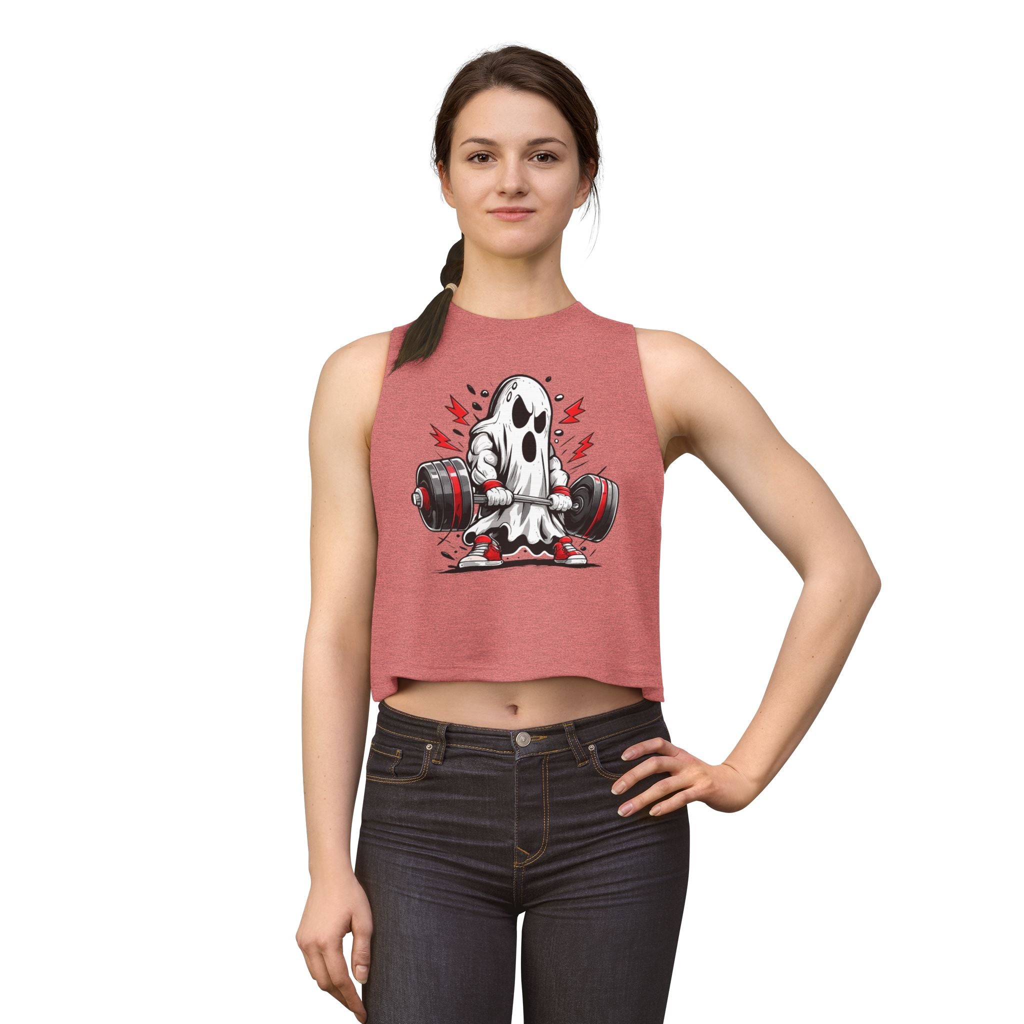 Women's Muscle Fitness Tank Crop Top #2 By Swoly Ghost