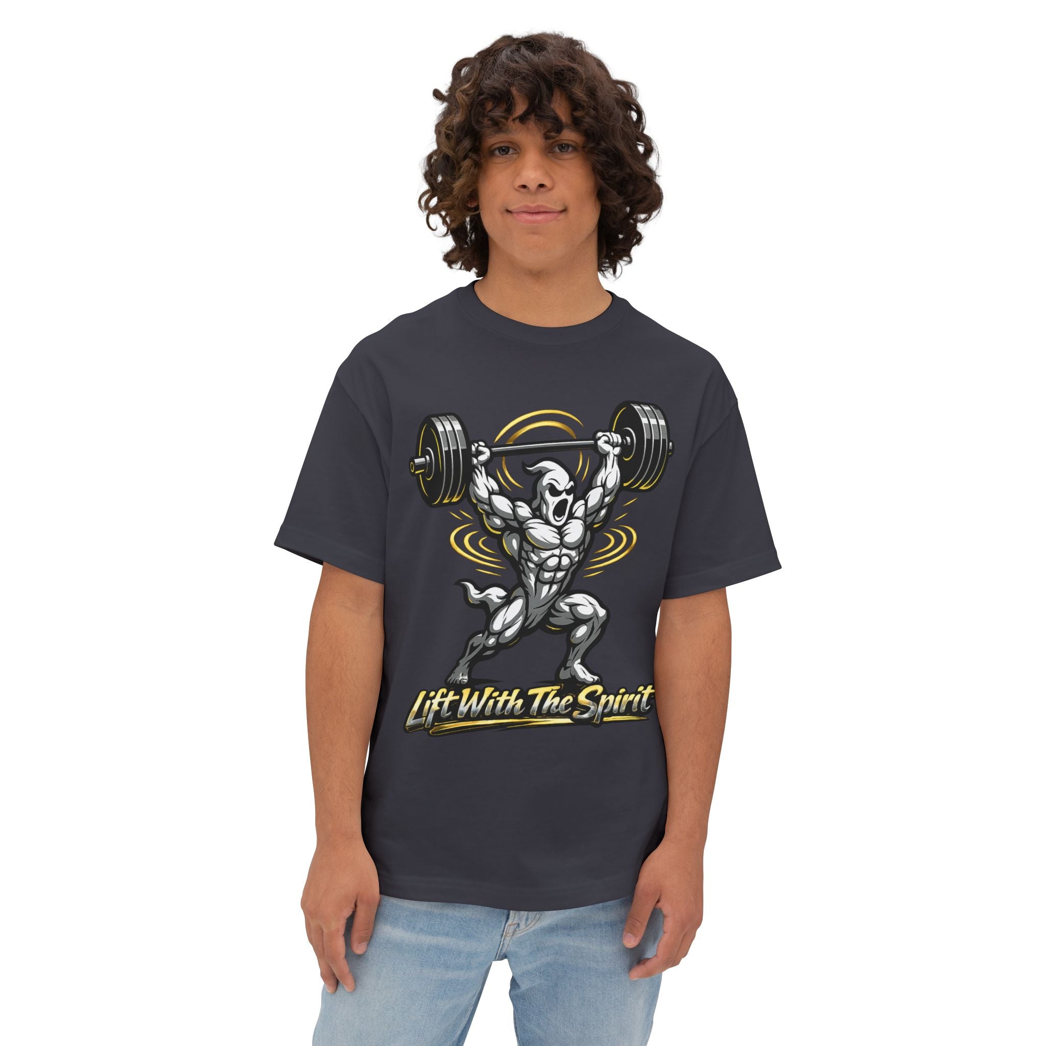 "Lift With The Spirit" / The Pump Is Sacred Graphic Tee By Swoly Ghost