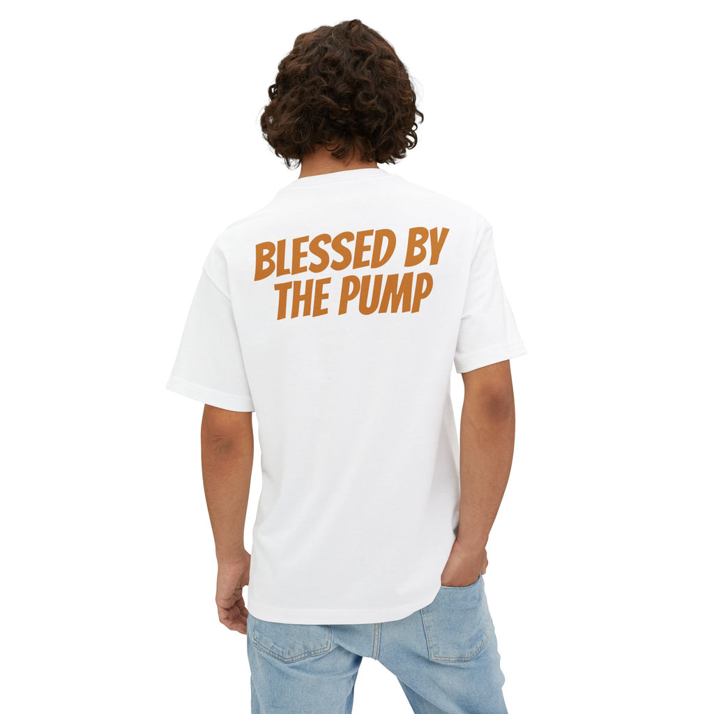 Swoly Ghost Tee #1 — "Blessed by the Pump" Oversized Gym T-Shirt By Swoly Ghost