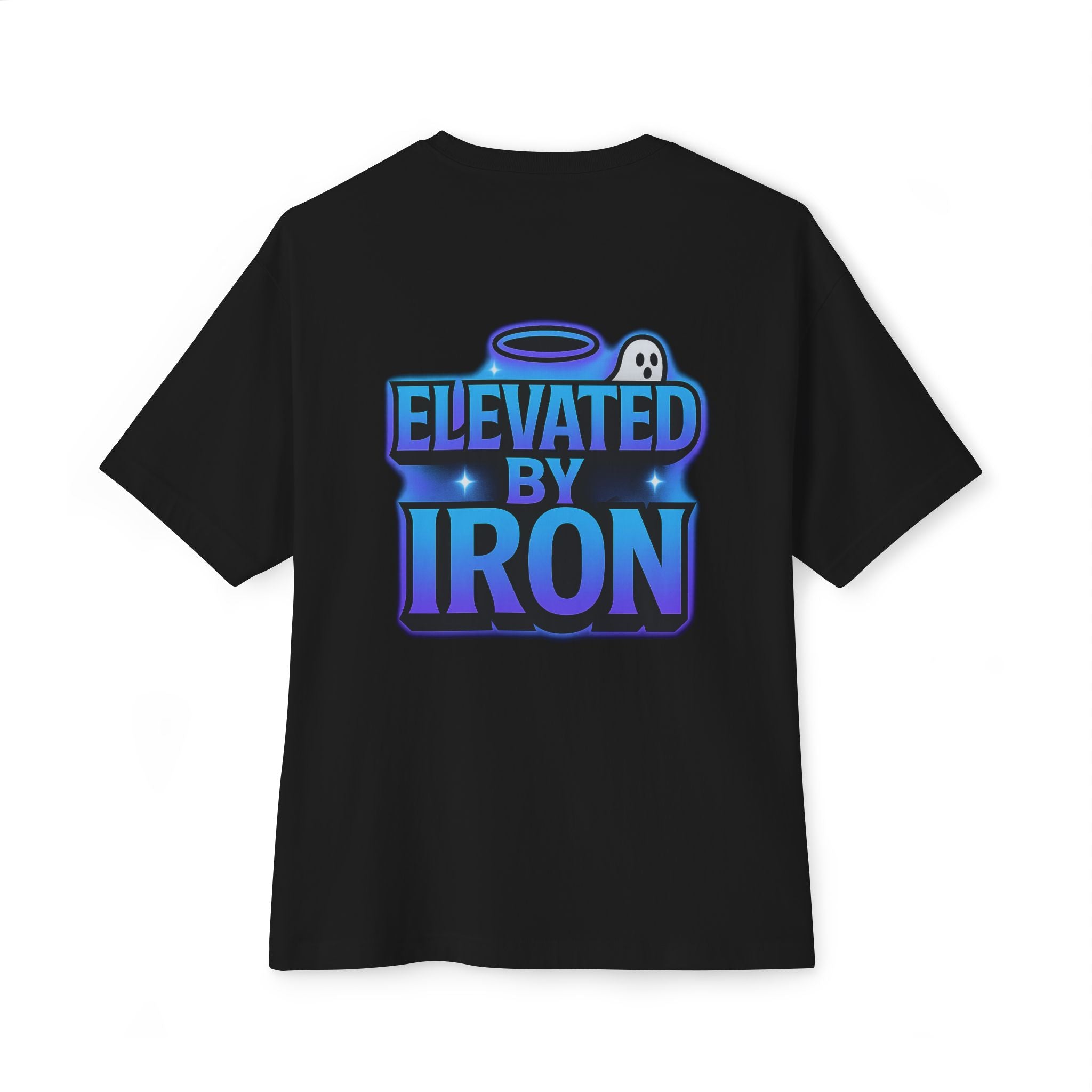 "Blessed by the Pump" / "Elevated By Iron" Oversized Gym T-Shirt By Swoly Ghost