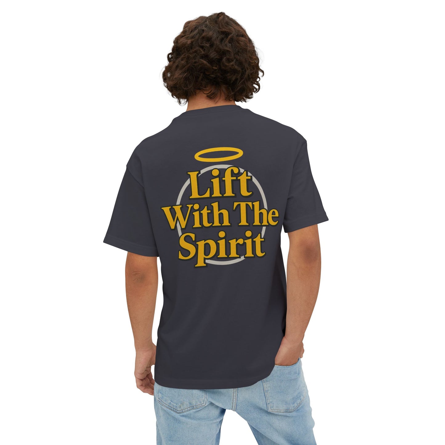 Swoly Ghost Tee #3 Oversized Gym T-Shirt By Swoly Ghost