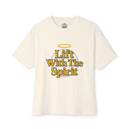 Swoly Ghost Tee #4 — "Lift With The Spirit" Oversized Gym T-Shirt By Swoly Ghost